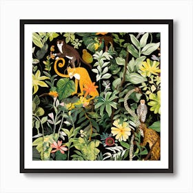 Jungle Animals Art Print