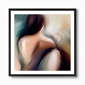 Abstract - Nude Woman Art Print