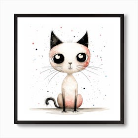 Cute Cat Art Print