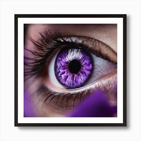 Purple Eye 1 Art Print