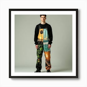 Man In Overalls Art Print