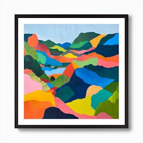 Colourful Abstract Runion National Park France 2 Art Print