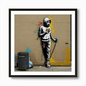 'Banksy' Art Print