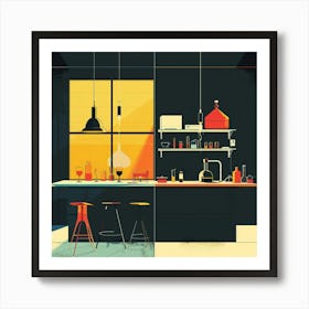 Kitchen Illustration Art Print