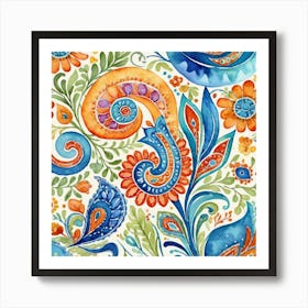 Paisley 5 Art Print