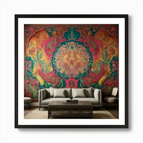 Paisley Wall Mural Art Print