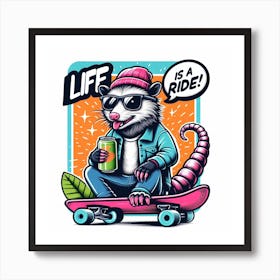 Life Is A Ride Art Print