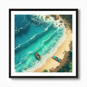 Boat On The Beach Art Print