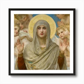 Virgin Of The Angels Art Print