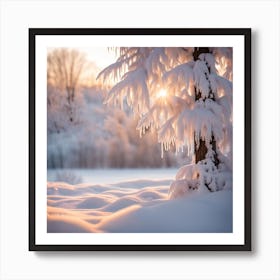 Winter Landscape Art Print