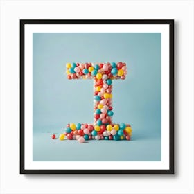 Balloon Letter I 1 Art Print