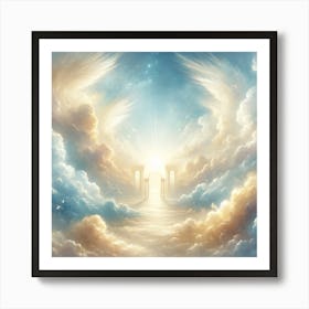 Angel Wings In The Sky Art Print