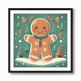 Gingerbread Man 12 Art Print