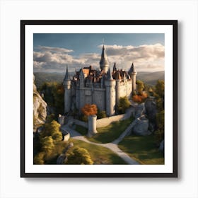 Castle Stock Videos & Royalty-Free Footage 4 Art Print