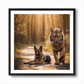 Tiger Shepherd Art Print