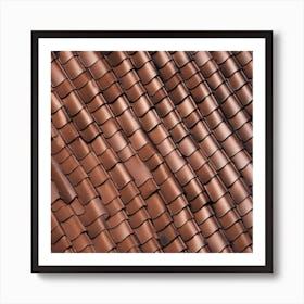 Brown Tile Roof 2 Art Print