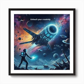 Spaceship 48 Art Print