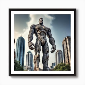 Hulk Statue Art Print