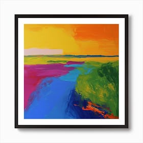 Colourful Abstract Everglades National Park Usa 2 Art Print