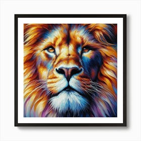 Lion Painting 3 Art Print