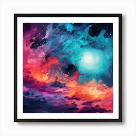 Abstract Of Nebula Art Print