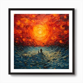 Divine Canvas: Sea of Redemption Art Print