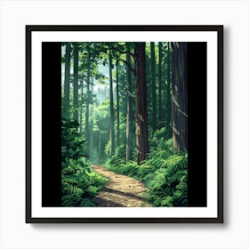 Path In The Forest Art Print