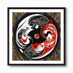 Chinese Yin Yang Art Print