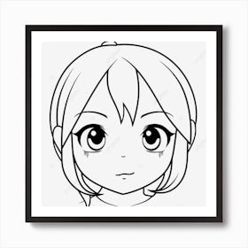 Anime drawing Art Print