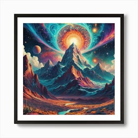 Psychedelic Painting Art Print