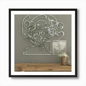 Abstract Flower Wall Art 1 Art Print