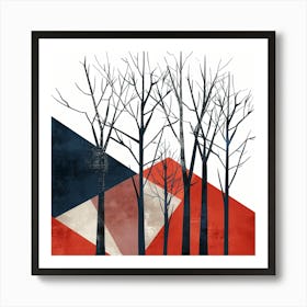 Bare Trees Art Print