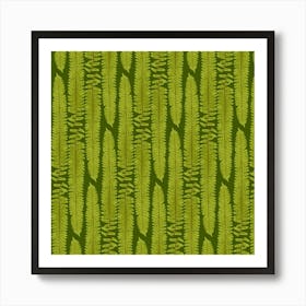 Fern Texture Nature Leaves Art Print