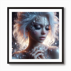 Snow Girl 1 Art Print