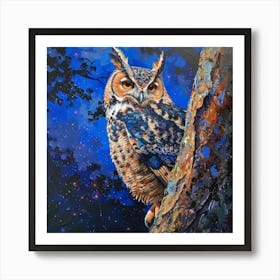 Great Horned Owl 8 Art Print