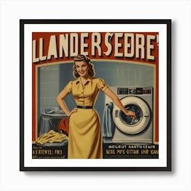 Default Default Vintage And Retro Laundry Advertising Aestethi 2 Art Print