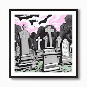 Graveyard 6 Art Print