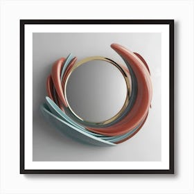 Mirror With Swirls Art Print