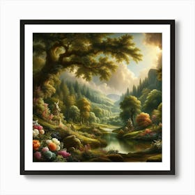 Fairytale Landscape Art Print