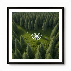 Drone In The Forest 6 Art Print