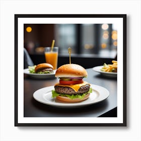 Hamburgers And Fries 5 Art Print