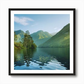 Lake - Lake Stock Videos & Royalty-Free Footage Art Print