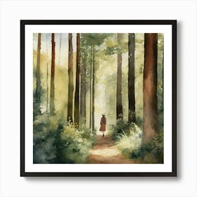 Walk In The Woods 2 Art Print