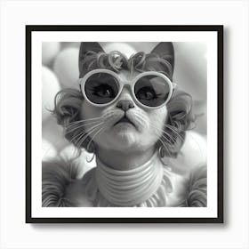 Cat in Style 2 Art Print