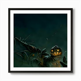 Halloween Pumpkins Art Print