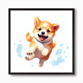 Corgi Puppy 5 Art Print