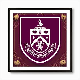 Burnley F.C Logo Wall Art 22 Art Print