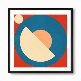 Round Flow No 7 Art Print