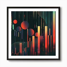 A Stock Market Graph Lofi Illustration 1718663686 2 Art Print