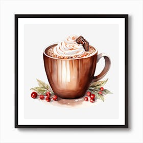 Hot Chocolate With Whipped Cream 13 Art Print